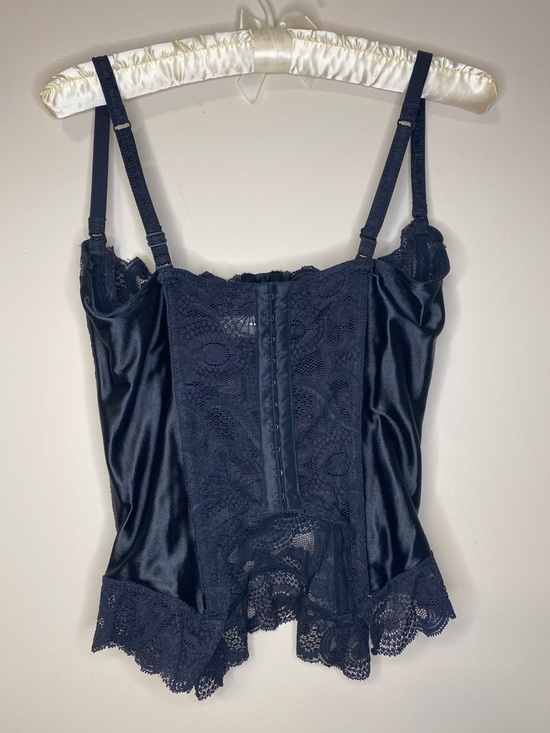Vintage Victoria's Secret Black Lace Corset Bustier - Picture 5 of 10